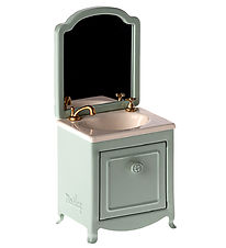 Maileg Miniature Dresser w. Wax & Mirror - Mouse - Mint