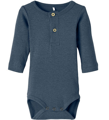 Name It Romper l/æ - Noos - Rib - NbmKab - Bering Sea/Melange