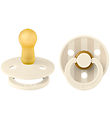 BIBS Colour Pacifiers - 2-Pack - Size 2 - Round - Ivory/Vanilla