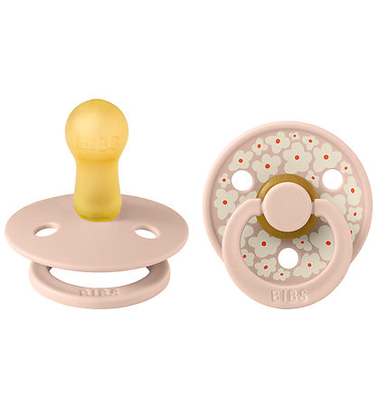 BIBS Colour Schnuller - 2er-Pack - Gr. 2 - Rund - Jasmin - Blush