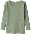 Name It Tröja - Noos - Rib - NmfKab - Lily Pad/Melange