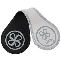 Cloby Reflex Clips - 2 pcs - Black/Grey
