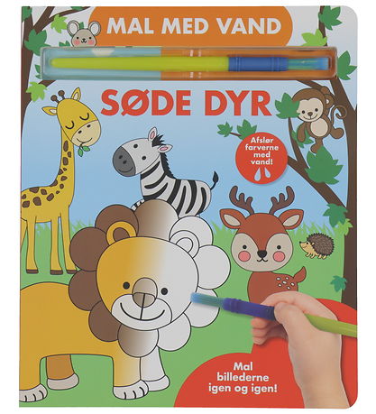 Alvilda Colouring Book - Paint with Water - Cute Animals