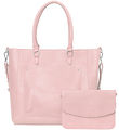 Rosemunde Shopper w. Clutch - 2 In 1 - Rose/Gold