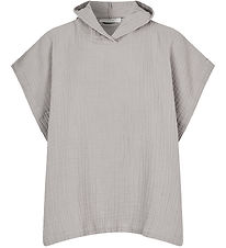 Lille Kanin Towel Poncho - Muslin - Brown Smoke
