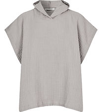 Lille Kanin Towel Poncho - Muslin - Brown Smoke