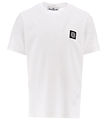 Stone Island Stuttermabolur - Hvítt