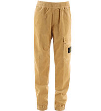 Pantalon en Velours Côtelé Stone Island - Natural Beige