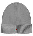 Tommy Hilfiger Beanie - Knitted - Small Flag - Light Grey Heathe