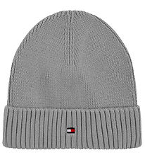 Tommy Hilfiger Beanie - Knitted - Small Flag - Light Grey Heathe