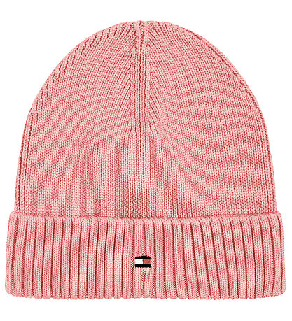 Tommy Hilfiger Beanie - Knitted - Small Flag - Soft Rose