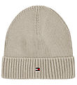 Tommy Hilfiger Beanie - Knitted - Small Flag - Classic+ Beige