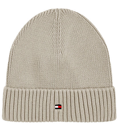Tommy Hilfiger Beanie - Knitted - Small Flag - Classic+ Beige
