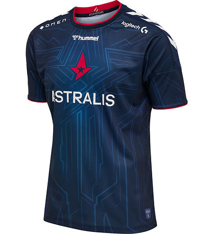 Hummel 티셔츠 - Astralis 21/22 경기용 유니폼 - 네이비/스폰서