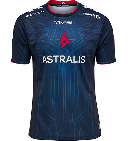 Hummel 티셔츠 - Astralis 21/22 경기용 유니폼 - 네이비/스폰서