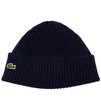 Lacoste Beanie - Knitted - Rib - Navy