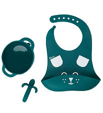 Babymoov Dinner Set - 3 Parts - First'isy - Green w. Print