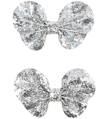 Sofie Schnoor Haarschleife - 2er-Pack - 7x4,5 cm - Silber