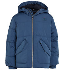 Tommy Hilfiger Puffer Jacket - Monotype - Aegean Sea