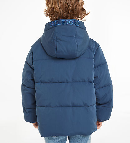 Tommy Hilfiger Puffer Jacket - Monotype - Aegean Sea