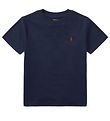 Polo Ralph Lauren Stuttermabolur - Dökkblátt