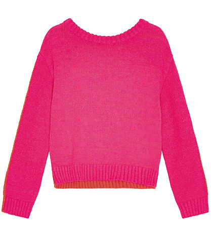 Molo Blouse - Knitted - Wool/Acrylic - Giada - Shocking Fiery/Or