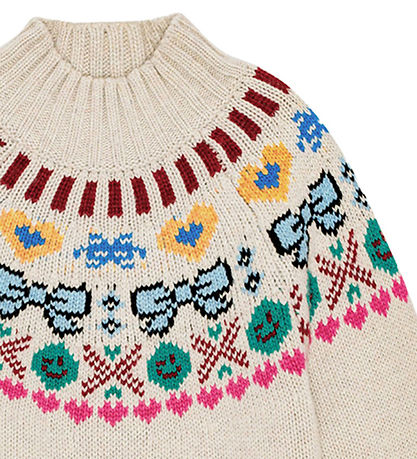 Molo Blússa - Prjónað - Ull/Akrýl - Gimlassi - Pixel Bows
