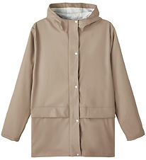 LMTD Rain Jacket - NlnDry10 - Mocha Meringue