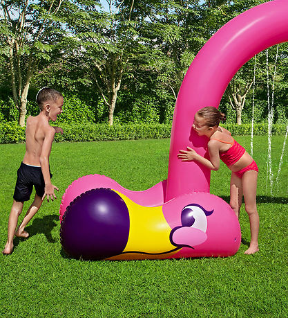 Bestway Oppustelig Sprinkler - 340x110x193 cm - Flamingo
