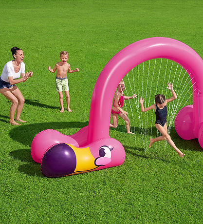 Bestway Oppustelig Sprinkler - 340x110x193 cm - Flamingo