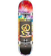 Globe Skateboard - 7.6'' - Peace Man Mid - Spiral Dye/Black