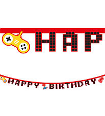 Decorata Party Happy Födelsedag Banner - Spel Party