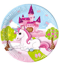 Decorata Party Cardboard plates - 8-Pack - 23 cm - Unicorn