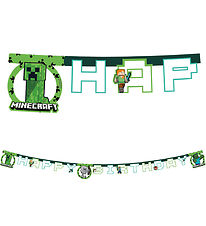 Decorata Party Happy Födelsedag Banner - Minecraft