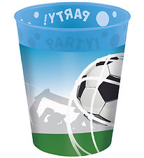Decorata Party Plastic cups - 4-Pack - 250 mL - Soccer Fans