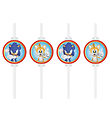 Decorata Party Straws - 4-Pack - Sonic Speed