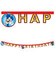 Decorata Party Happy Bursdag Banner - Sonic Speed