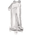Decorata Party Foil balloon - 85 cm - No 1 - Silver