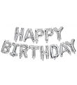 Decorata Party Foil balloons - 340 cm - Happy Birthday - Silver