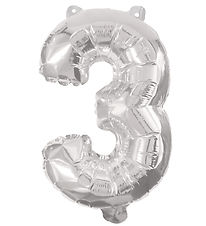 Decorata Party Foil balloon - 95 cm - No 3 - Silver