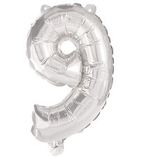 Decorata Party Foil balloon - 95 cm - No 9 - Silver