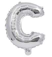 Decorata Party Foil balloon - 31 cm - C - Silver