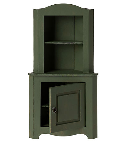 Maileg Miniature Corner Cabinet - Dark Green