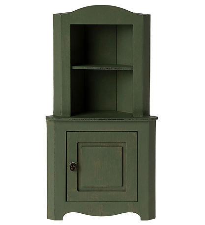 Maileg Miniature Corner Cabinet - Dark Green