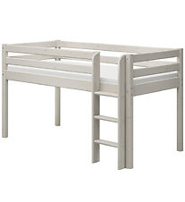 Flexa Half-height Bed w. Straight Ladder - Classic+ - 210x110x12