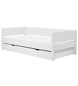 Flexa Single bed w. Pull-out function - 210x101x66.5 cm - White