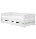 Flexa Eenpersoonsbed m. Uittrekfunctie - 210x101x66,5 cm - Wit