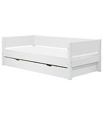 Flexa Single bed w. Pull-out function - 210x101x66.5 cm - White