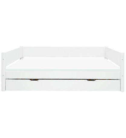 Flexa Single bed w. Pull-out function - 210x101x66.5 cm - White