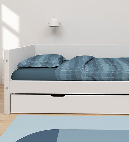 Flexa Single bed w. Pull-out function - 210x101x66.5 cm - White